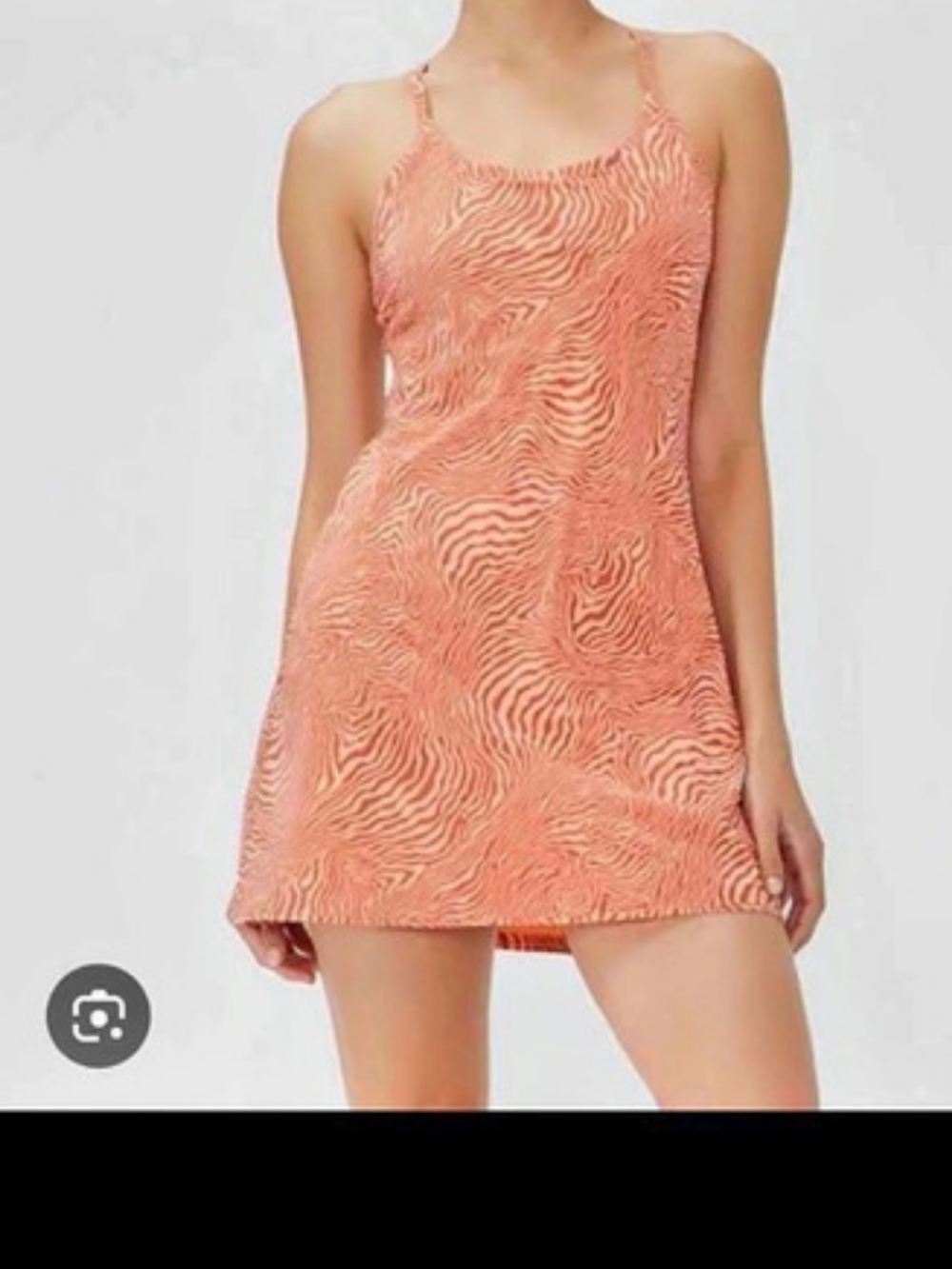 Outdoor Voices The Exercise Dress In Melon Zebra